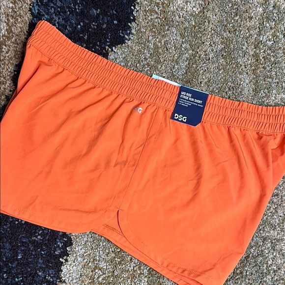 DSG Dick's Sporting Goods Women XL STRIDE Running Shorts 3" Mid Rise Orange NWT - Picture 8 of 11
